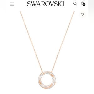 Swarovski Hilt Necklace Rose Gold Tone